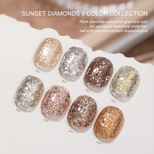 Miss Gooey OEM/ODM Ensemble de vernis à ongles en gel à paillettes marque privée vernis à gel scintillant sans Hema vernis à ongles Disco réfléchissant logo personnalisé - Product Image 2