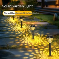 Lampes solaires LED pour jardin, lampes de pelouse extérieures, éclairage décoratif pour la maison, éclairage paysager