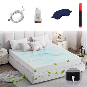 Nối đất được trang bị tấ<span class=keywords><strong>m</strong></span> túi <span class=keywords><strong>s</strong></span>âu, tấ<span class=keywords><strong>m</strong></span> nối đất Vua 5% bạc & bông hữu cơ 95%, tấ<span class=keywords><strong>m</strong></span> ga trải giường để cải thiện giấc ngủ - Product Image 1