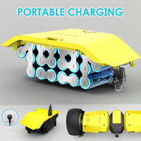 Hoverboards auto-équilibrés populaires, Gyroor, avec éclairage LED, haut-parleur Bluetooth, bleu