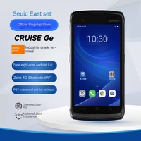 Terminal Data Mobile Genggam Seuic Dongji CRUISE2 5G 5 Inci, Pemindai Inventaris Logistik Gudang, Kompatibilitas RFID, Palm Stock