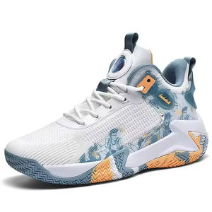 Chaussures de sport d'extérieur professionnelles personnalisées avec logo de marque populaire, grande taille, respirantes, en maille antidérapante, pour le basketball - Product Image 3