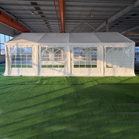 Tissu de bâche enduit de PVC flexible pour tente de grand événement de fête de mariage avec des tentes de salon commercial de couverture de ventilateur anti-salissure