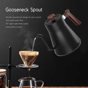Hervidor eléctrico de cuello de cisne 1200W Potente control de temperatura Pantalla LCD Apagado automático 0.9L Verter sobre hervidor de café y té - Product Image 5