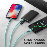 Nouveau chargeur de câble de charge Usb multiple tendance 3 en 1 câble de chargeur Type C Type a câble de charge Usb pour produits électroniques