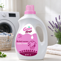 Détergent liquide pour lessive en gros, 2L, nettoyage en profondeur, faible mousse, rinçage facile, parfum longue durée, pour tous types de tissus