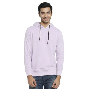 Sudadera con capucha de algodón 100% para hombre, estilo oversize, con media cremallera, diseño moderno, personalizada con estampado puff y técnicas de tie-dye, patrón liso, ideal para invierno. - Product Image 1