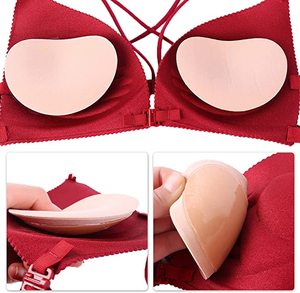 Coussinets de <span class=keywords><strong>soutien</strong></span>-<span class=keywords><strong>gorge</strong></span> auto-adhésifs ultra-fins invisibles, inserts push-up liftants réutilisables, anti-transpiration, avec étui de voyage, vente en gros pour femmes - Product Image 4