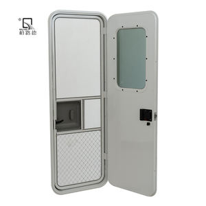 Puerta de RV Europea personalizada fácil de limpiar para caravana, marco de bisagras de caravana de aluminio, puerta de entrada de caravana con puerta de Metal - Product Image 1