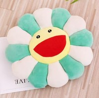 Cojín de Peluche Personalizado con Logotipo de Flor Murakami, 10 Colores, 43 cm, Súper Suave, Cómodo para Dormir, Cojín de Sofá, Malla de Algodón PP, Alivio del Estrés