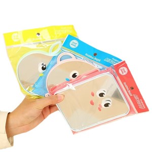 Portable <b>Handheld</b> Makeup <b>Mirror</b> Mixed Colors Silver Lens Handle <b>Mirror</b> For Beauty Salon Cosmetic Use - Product Image 4