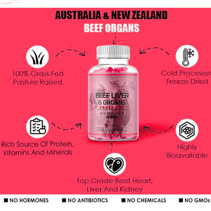 Sığır karaciğeri ve organları Gummies sığır karaciğer kapsülleri sığır Organ takviyesi ile karaciğer vitamini A Gummies 60 Gummies - Product Image 2