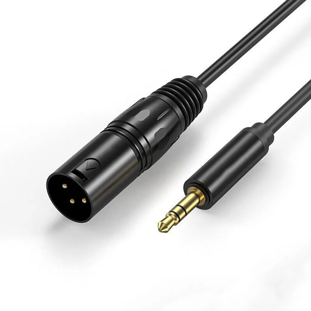 Factory wholesale custom length DC 3.50mm to XLR male cables Gold Plated Jack Stereo Audio Cable 3.5mm To Xlr Cable