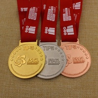 Medalla FSGL de oro personalizada de alta calidad Tournoi International Paris Tournament Medal