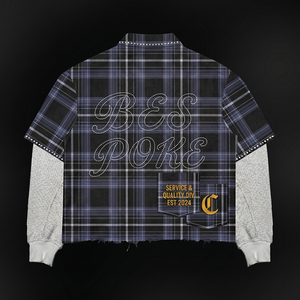 T-Shirt con Logo Personalizzato, <span class=keywords><strong>Camicia</strong></span> a Quadri da <span class=keywords><strong>Uomo</strong></span>, Doppio Strato Waffle, Manica Lunga con Strass, Grafica <span class=keywords><strong>Gotica</strong></span>, <span class=keywords><strong>Camicia</strong></span> Streetwear - Product Image 2