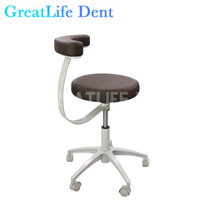 Greatlife Dent 360 °   Taburete Giratorio para Dentista con Reposabrazos, Silla de Clínica Dental con Altura Ajustable - Product Image 4