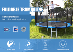 Trampoline extérieur de jardin bon marché de 5 pieds à 16 pieds avec <span class=keywords><strong>filet</strong></span> de sécurité pour enfants avec panier de basket-ball - Product Image 6
