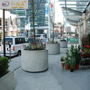 Nuevo Jardinero Exterior Magic Stone GRC, Tamaño Personalizado, Soporte de Suelo, Uso Municipal, Maceta, Caja de Plantación - Product Image 1