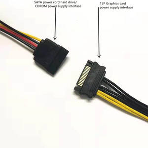 การ์ดจอ PCI Express แบบ6-Pin ขนาด6นิ้ว,มาเธอร์บอร์ดการ์ดแสดงผล PCI-e GPU VGA Splitter Hub พร้อมสายเคเบิล8 (6 + 2) X 2 - Product Image 5