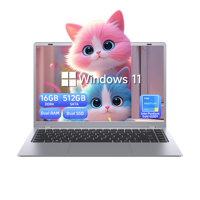 Student Laptops 14in Intel Pentium Gold 6500Y 16GB DDR3 Win11 Pro Home School Business Ordinateur Portable Computador Portatil