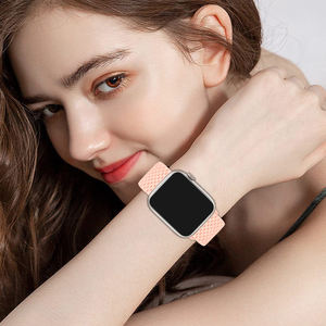 Спортивный эластичный плетеный нейлоновый ремешок для Apple Watch Series 10 9 8 7 SE 6 5 Ultra <span class=keywords><strong>2</strong></span> - Product Image 3