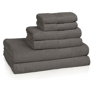 Toallas de mano de algodón orgánico 100%, conjunto de toallas deportivas para baño, Hotel, Color negro - Product Image 1