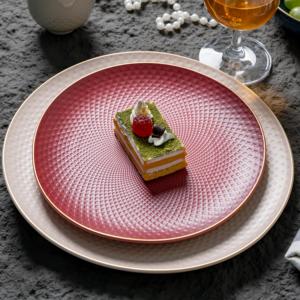 Platos de Cena Modernos de Porcelana China PITO, Platos de Cena <span class=keywords><strong>Vintage</strong></span> con Relieve Barroco para <span class=keywords><strong>Restaurante</strong></span> - Product Image 2