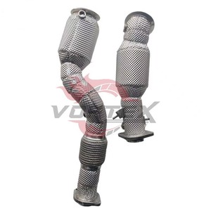 ท่อลงแคทแบบไหลสูงพร้อมแผ่นกันความร้อน Vortex สำหรับ BMW M3 G80 M4 G82 S58 3.0T ปี 2021-2026 ท่อเทอร์โบสำหรับการแข่งขันเพิ่มประสิทธิภาพ - Product Image 2