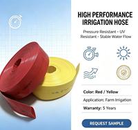 Tuyau d'irrigation plat en PVC de 4 pouces pour jardin, ferme, serre et usage domestique