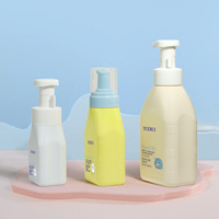 YUERUI Nouveau design Bouteille pompe en PET mignonne pour gel douche pour enfants 200ml 300ml 600ml Bouteille de savon mousse pour shampoing et nettoyage du visage