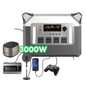 Fast Charge EU 230V Home UPS 3000W <b>Solar</b> <b>Generator</b> Portable Power Station Battery MPPT Flashlight for Camping Emergency OEM - Product Image 2