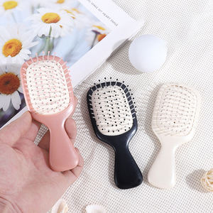 Cepillo de Pelo Pequeño y Portátil con Cerdas de Jabalí y Logotipo Personalizado para Viaje Masaje del Cuero Cabelludo Peinado en Húmedo y Seco Peine Cuadrado con Cojín de Aire - Product Image 4