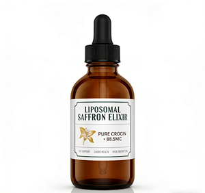 Gocce di Estratto di Zafferano Liposomiale OEM, Liquido Orale con Ashwagandha, Curcuma, Magnesio e Zinco per Uomini e Donne, Non Adatto a Donne in Gravidanza - Product Image 1