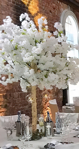 <span class=keywords><strong>Arbre</strong></span> de fleurs de cerisier artificiel décoration de mariage en plein air décoration d'hôtel peut être personnalisé blanc cerisier artificiel - Product Image 4