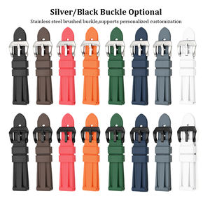 Correa de reloj de goma de silicona líquida 22mm 24mm hombres mujeres correa de reloj de pulsera para Panerai/Seiko/<span class=keywords><strong>Longines</strong></span>/IWC correa de reloj - Product Image 3