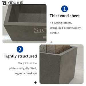 Casing Led tampilan kaca tugas berat dengan batu kotak marmer dan bingkai etalase kustom - Product Image 5