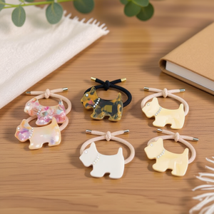 Coletero para el pelo West Highlands con dije de perro con diamantes de imitación para mujeres y niñas 48279 - Product Image 3