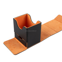 Boîte de rangement pour cartes de jeu de société Commander 100+ Pu Collection Playing Sports pour Commander Yu-Gi-Oh TCG Trading Card Storage Box