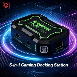 Sarafox <b>USB</b>-<b>C</b> Hub 5in1 <b>Type</b> <b>c</b> to 3.5mm Audio with 1000mbp Rj45 Network and PD100W Charging 3.0 <b>Adapter</b> 3.5MM+RJ45+PD100W - Product Image 3