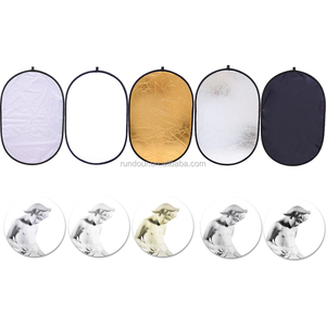100cm 150*200 cm or et argent 5 en 1 réflecteur photographie éclairage <span class=keywords><strong>Photo</strong></span> remplissage panneau lumineux photographie tissu - Product Image 4