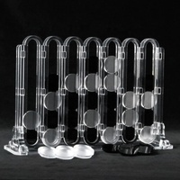 Jeux de société modernes de luxe en acrylique 4 Connect avec panneaux de 5 mm d'épaisseur, pré-assemblés pour utilisation sur bureau