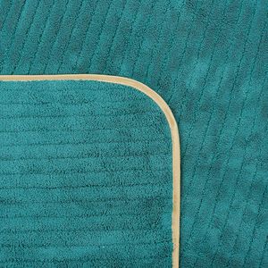 Toalla de baño de lana coralina Kim Ryan, 90x170 cm, gruesa, de secado rápido, absorbente, con borde dorado, para uso en el hogar y spa - Product Image 3