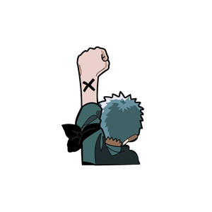 WOWEI Anime One Pieces periférico Luffy Zoro pegatina reflectante para <span class=keywords><strong>coche</strong></span> bloque de arañazos parachoques delantero Anime Solon Choba pegatina de Anime - Product Image 5