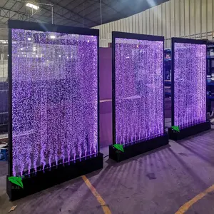 Acrílico decorativo fuentes de agua de la pared de agua para restaurantes