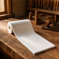 Feutre aiguilleté pour dérouleur de tension, équipement industriel de découpe et de rembobinage de bobines métalliques