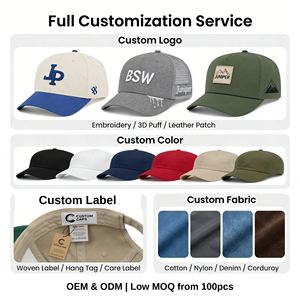 Gorra de Béisbol Personalizada con Logotipo '<span class=keywords><strong>P</strong></span>' Bordado, Bicolor Azul Marino y Naranja, Visera Plana y Cierre a Presión - Product Image 4