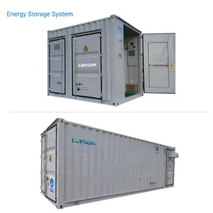 Lovsun năng lượng lưu trữ 300kwh 500kwh lai lithium pin năng lượng mặt trời hệ thống điện 100kw trên lưới Ess