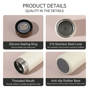 Mini <span class=keywords><strong>thermos</strong></span> isotherme promotionnel en acier inoxydable anti-fuite, bouteille d'eau 300 ml avec logo personnalisé, prix usine, livraison rapide - Product Image 4