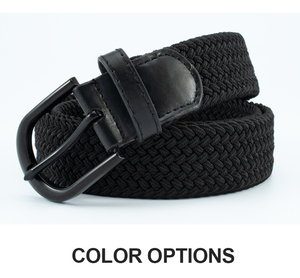 3503 elastik dokuma dokuma yüksek kalite örgülü Golf Mens için Metal toka malzeme ile Logo kemerler özelleştirmek - Product Image 2