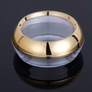 Easy to carry 10ml 20ml 30ml 50ml plastic AS ABS material cream nail polish jar